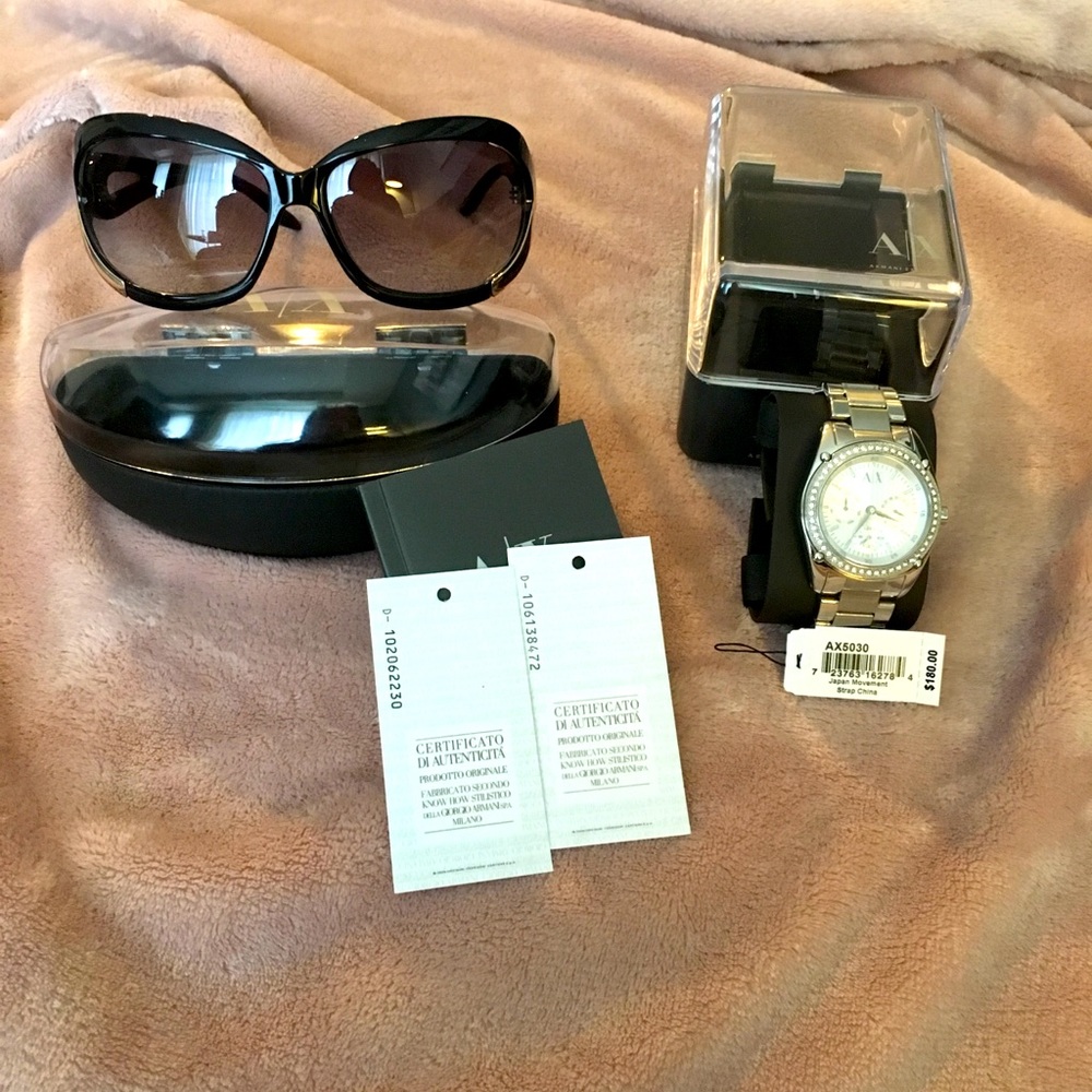 Armani Exchange Watch and Sunglasses